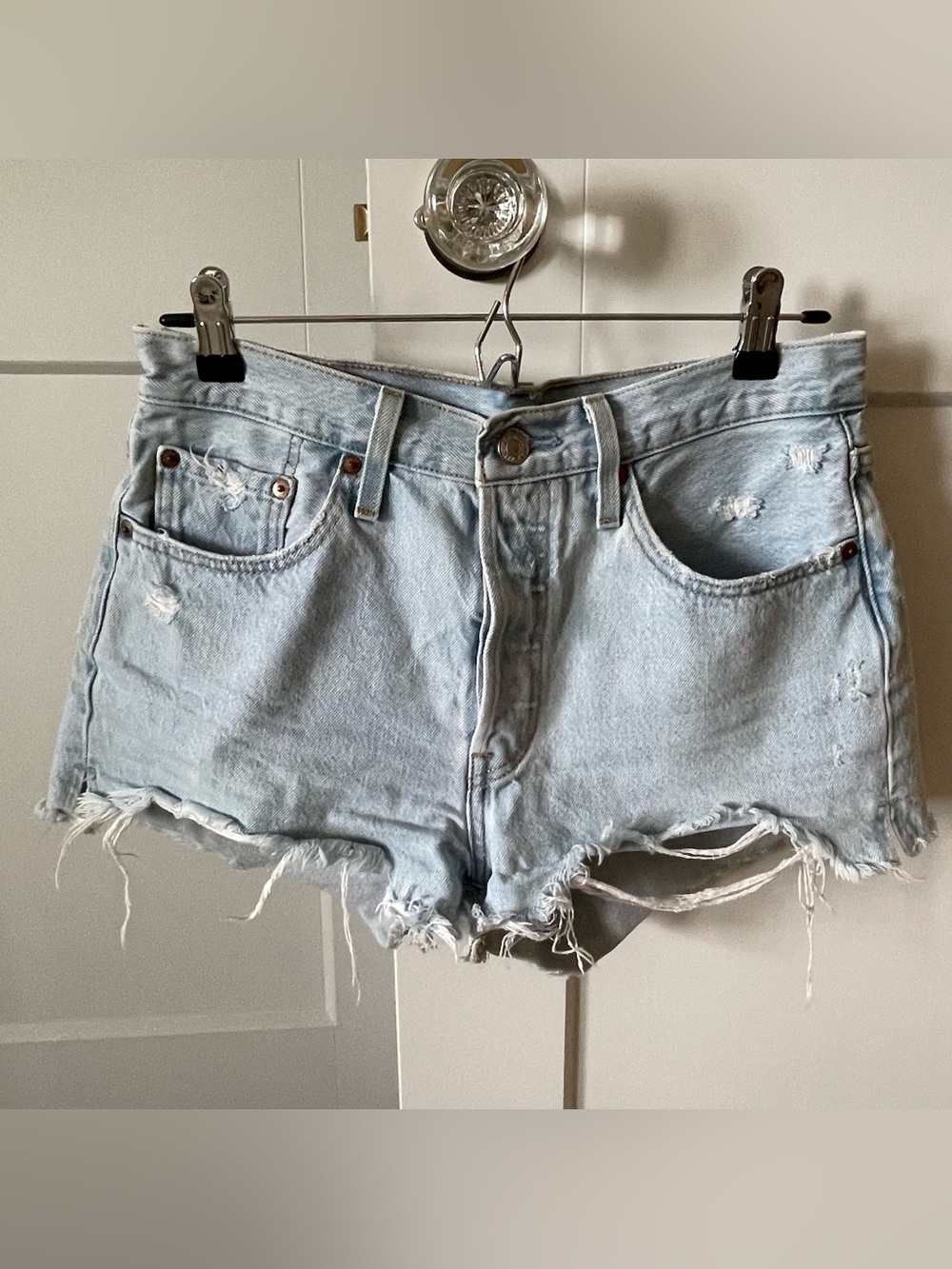 Levi's 501 Light Wash Denim Shorts 28